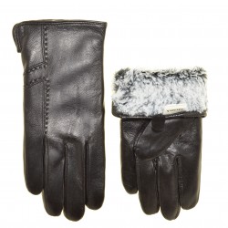 Перчатки мужские кожа, подкладка плюш