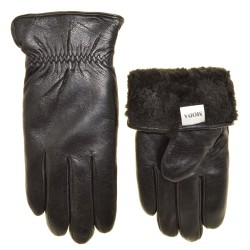 Перчатки мужские кожа, подкладка плюш