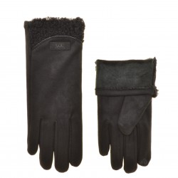 Перчатки для сенсорных экранов женские замшевая микрофибра, подкладка плюш Перчатки для сенсорных экранов женские замшевая микрофибра, подкладка плюш