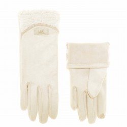 Перчатки для сенсорных экранов женские замшевая микрофибра, подкладка плюш Перчатки для сенсорных экранов женские замшевая микрофибра, подкладка плюш