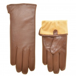 Перчатки женские кожа, подкладка плюш Перчатки женские кожа, подкладка плюш