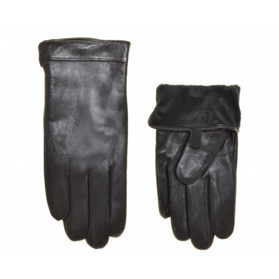 Перчатки мужские кожа, подкладка плюш