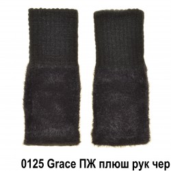 Перчатки без пальцев женские плюш