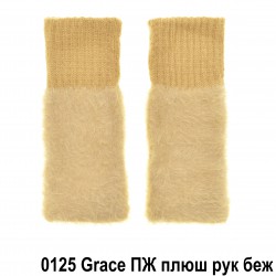Перчатки без пальцев женские плюш