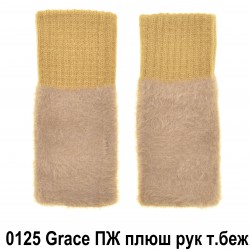 Перчатки без пальцев женские плюш