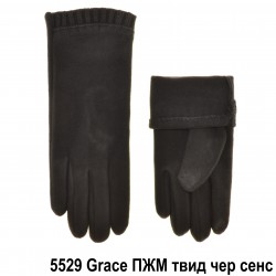 Перчатки женские твид, подкладка плюш