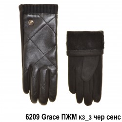 Перчатки женские экокожа, подкладка плюш