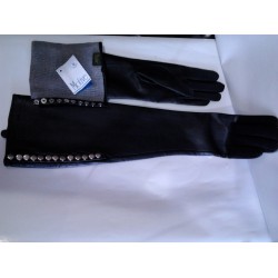 Перчатки женские кожа, подкладка шерсть